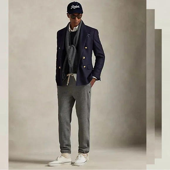 Polo Ralph Lauren Heather Gray Sweatpants  Preppy NWT XXL 🐎 - Picture 3 of 9